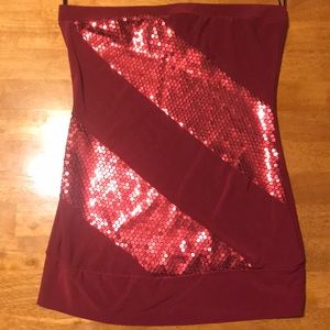 Women’s Sequin Strapless Tube Top